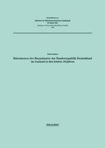 Hafenbauten der Bauindustrie der Bundesrepublik Deutschland im Ausland in den letzten 10 Jahren