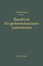 Handbuch für Gerbereichemische Laboratorien