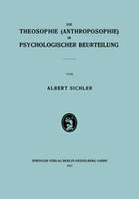 Die Theosophie (Anthroposophie) in Psychologischer Beurteilung