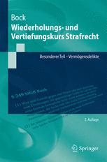 Wiederholungs- und Vertiefungskurs Strafrecht Besonderer Teil - Vermögensdelikte