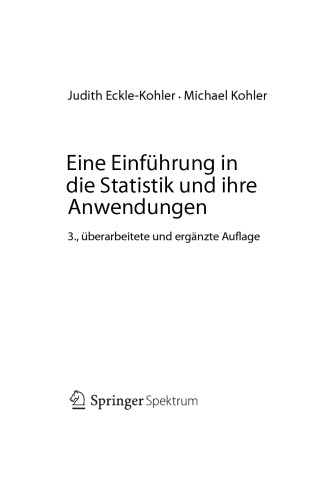 Eine Einführung in die Statistik und ihre Anwendungen