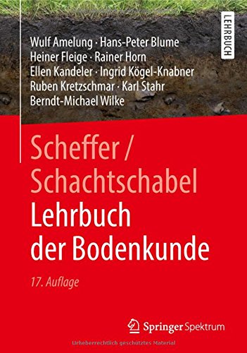 Scheffer/Schachtschabel Lehrbuch Der Bodenkunde