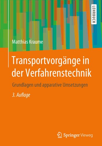 Transportvorg�nge in Der Verfahrenstechnik