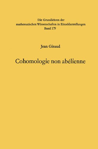 Cohomologie non abelienne