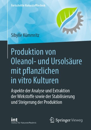 Produktion von Oleanol- und Ursolsäure mit pflanzlichen in vitro Kulturen : Aspekte der Analyse und Extraktion der Wirkstoffe sowie der Stabilisierung und Steigerung der Produktion