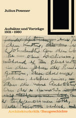 Aufsätze und Vorträge, 1931-1980