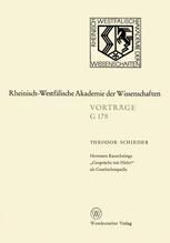 HERMANN RAUSCHNINGS GESPRACHE MIT HITLER ALS GESCHICHTSQUELLE;169. SITZUNG AM 21. JULI 1971 IN DUSSELDORF