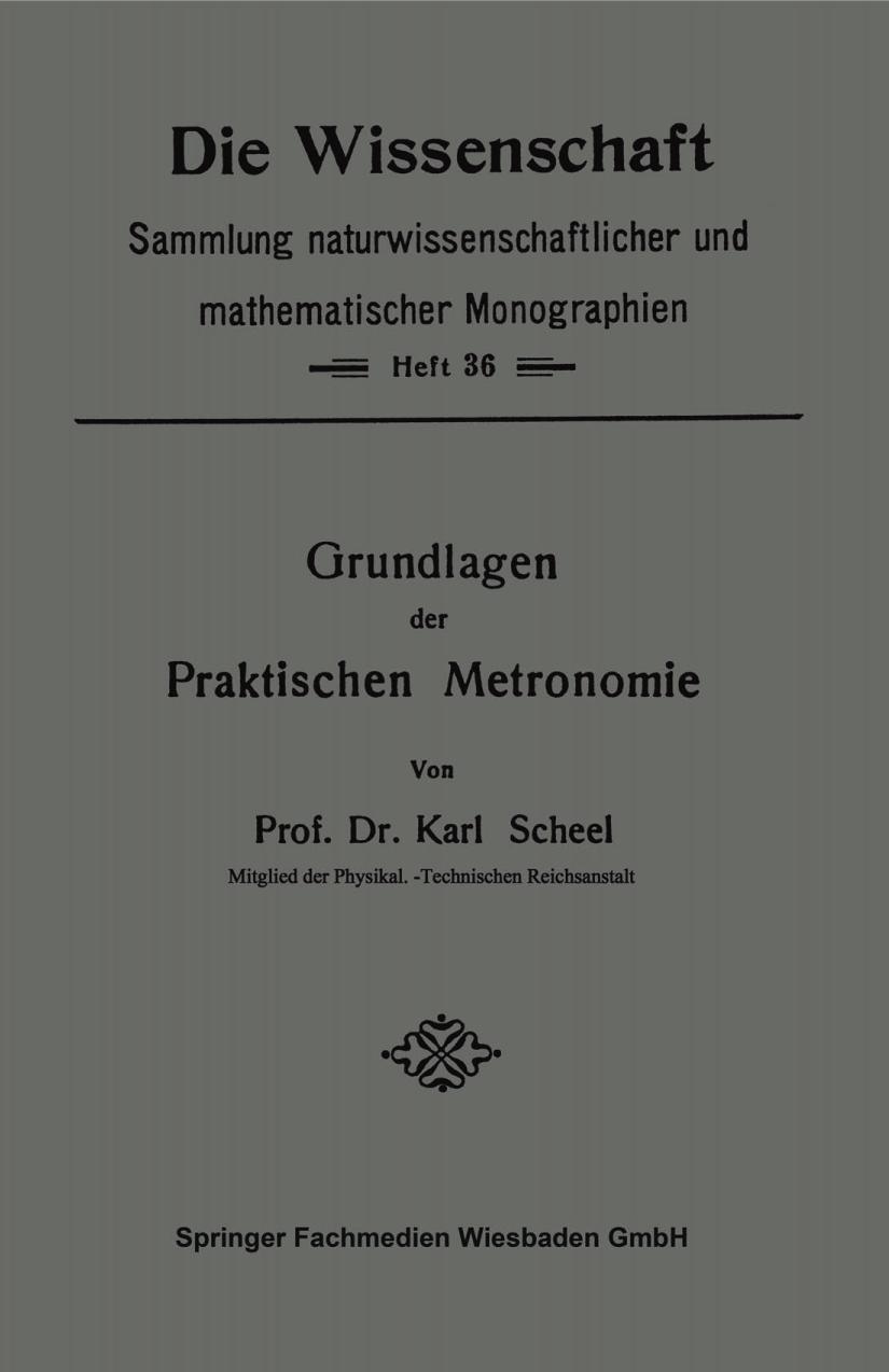 Grundlagen der Praktischen Metronomie