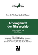 Atherogenität der Triglyceride : Symposium Mai 1991 Schloß Fuschl.