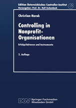 Controlling in Nonprofit-Organisationen : Erfolgsfaktoren und Instrumente.