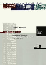 Das arme Berlin : Sozialräumliche Polarisierung, Armutskonzentration und Ausgrenzung in den 1990er Jahren