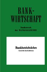 Bankbetriebslehre : Gesetz über das Kreditwesen