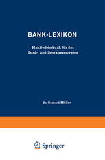 Bank-Lexikon : Handwörterbuch für das Bank- und Sparkassenwesen