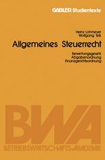 Allgemeines Steuerrecht