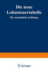 Die Neue Lohnsteuertabelle Für Monatliche Zahlung