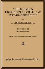 Vorlesungen über Differential- und Integralrechnung : Erster Band