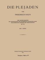 Die Plejaden : Der Abhandlungen der Mathematisch-Physischen Klasse der Sc̃hsischen Akademie der Wissenschaften