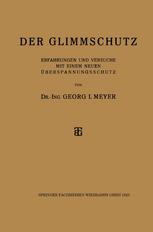 Der Glimmschutz Erfahrungen und Versuche mit einem Neuen Überspannungsschutz