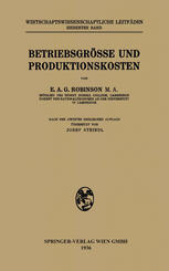 Betriebsgrösse und Produktionskosten