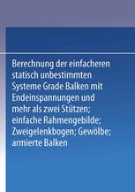 Die statisch unbestimmten Systeme