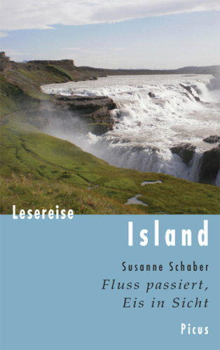 Lesereise Island Fluss passiert, Eis in Sicht