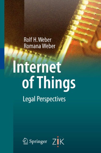 Internet of things : legal perspectives