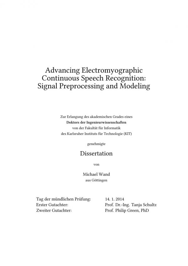 Advancing Electromyographic Continuous Speech Recognition: Signal Preprocessing and Modeling