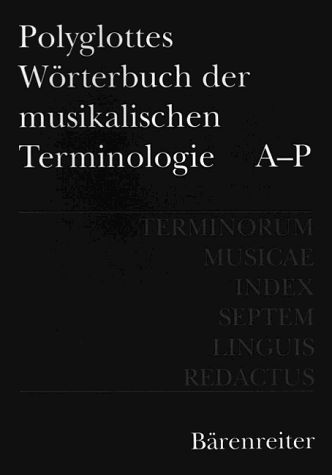 Terminorum Musicae Index Septem Linguis Redactus (Polyglot Dictionary of Musical Terms 