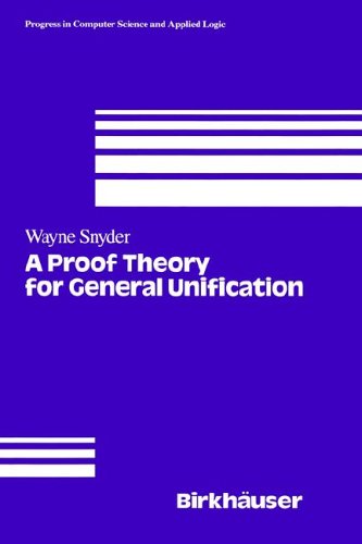 A Proof Theory for General Unification