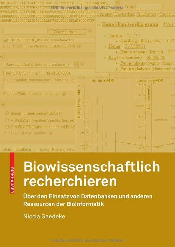 Biowissenschaftlich Recherchieren