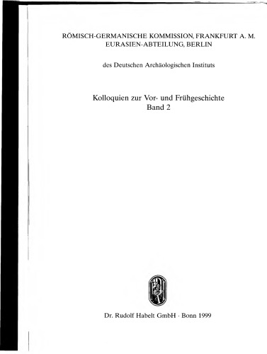 Die Sîntana de Mureş-Černjachov-Kultur : akten des internationalen Kolloquiums in Caputh vom 20. bis 24. Oktober 1995