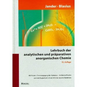 Jander/Blasius Lehrbuch der analytischen und präparativen anorganischen Chemie