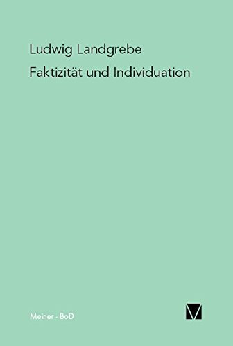 Faktizität und Individuation : Studien zu den Grundfragen der Phänomenologie