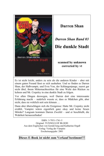 Darren Shan und die dunkle Stadt