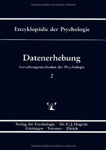 Enzyklopädie Der Psychologie, Bd.2, Datenerhebung