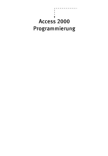 Access 2000 Programmierung