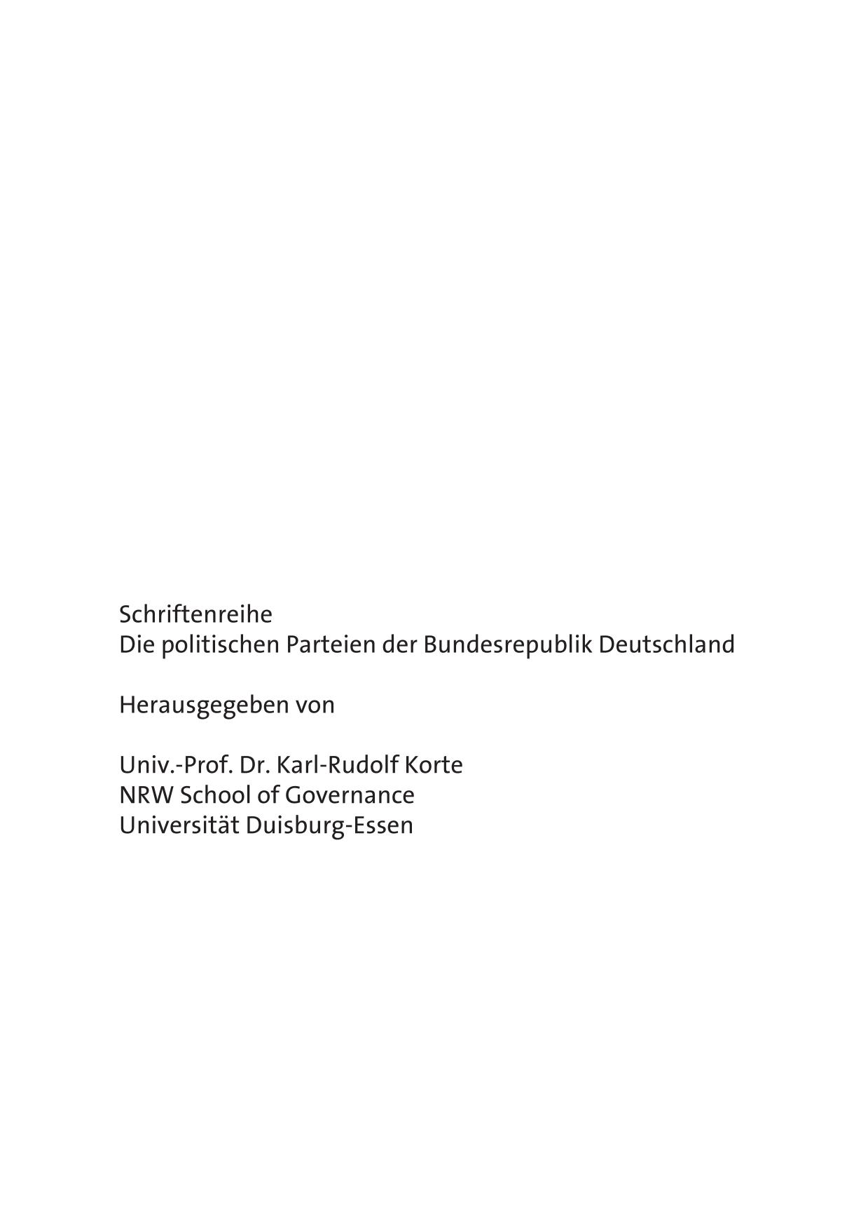 Entscheidungsmuster in Deutschen Parteien Und Die Zukunft Der Parteiendemokratie