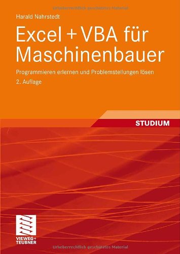 Excel + Vba Fï¿½r Maschinenbauer