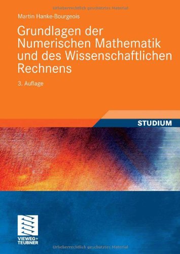 Grundlagen Der Numerischen Mathematik Und Des Wissenschaftlichen Rechnens