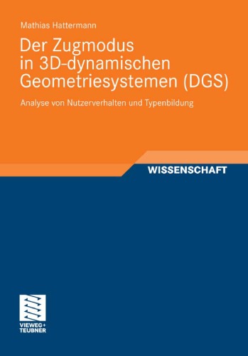 Der Zugmodus in 3D-Dynamischen Geometriesystemen (Dgs)