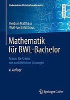 Mathematik Fur Bwl-Bachelor