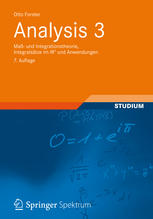 Analysis. 3, Maß- und Integrationstheorie, Integralsätze im IR n und Anwendungen