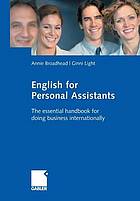 English For Personal Assistants