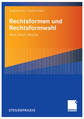 Rechtsformen Und Rechtsformwahl