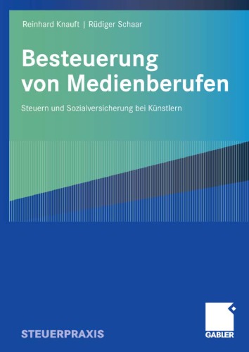 Besteuerung Von Medienberufen