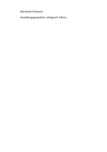 Einstellungsgesprache Erfolgreich Fuhren