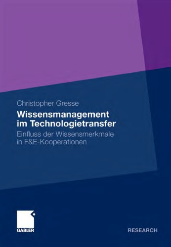 Wissensmanagement Im Technologietransfer