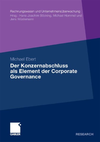 Der Konzernabschluss ALS Element Der Corporate Governance