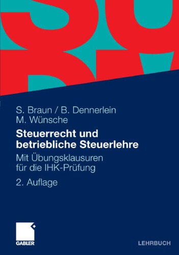 Steuerrecht Und Betriebliche Steuerlehre