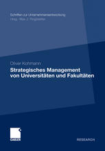 Strategisches Management von Universitäten und Fakultäten